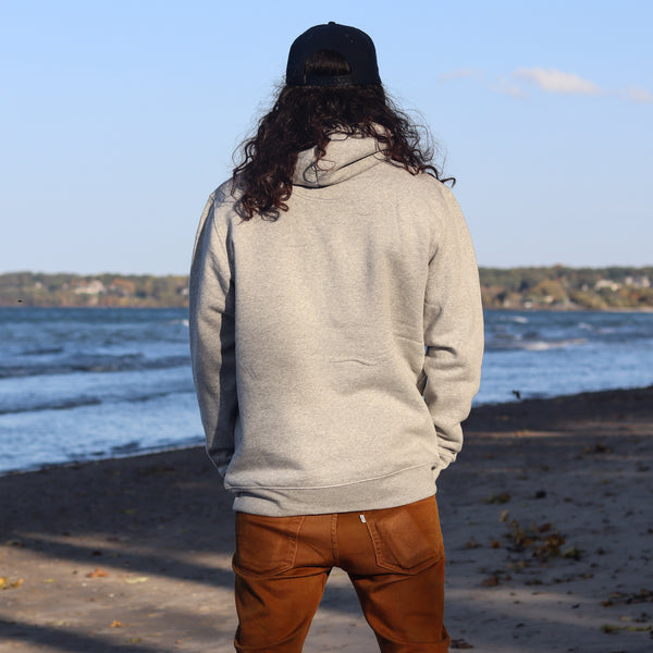 unisex hoody back view