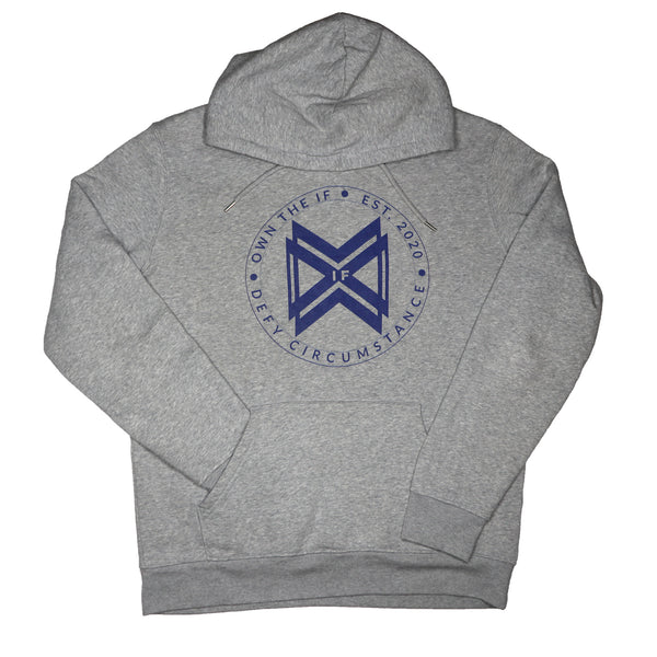 unisex logo hoody gray